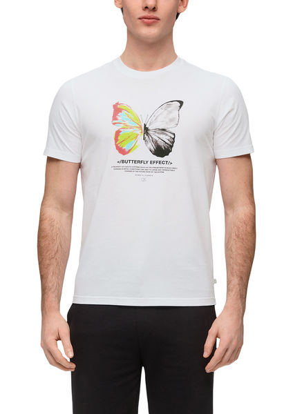 Q/S designed by T-shirt en coton - blanc (01D0)