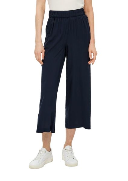 s.Oliver Red Label Relaxed fit: viscose culottes - blue (5959)
