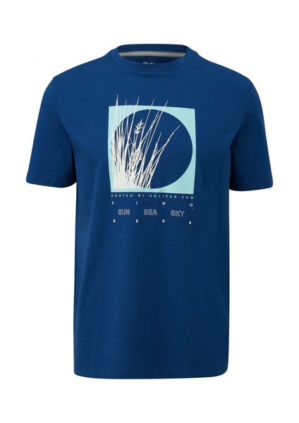 s.Oliver Red Label T-shirt with artwork - blue (56D1)