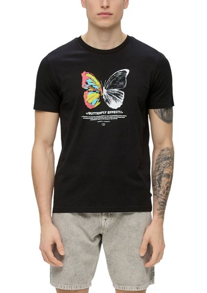 Q/S designed by T-shirt en coton - noir (99D0)