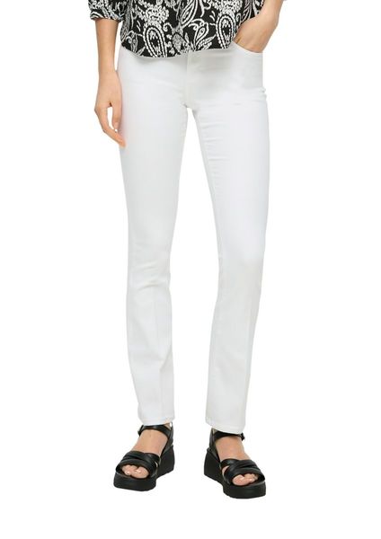 s.Oliver Red Label Slim fit: Beverly ankle jeans - white (01Z8)