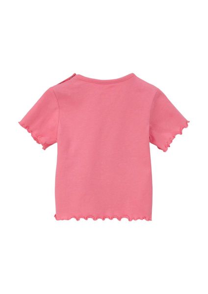 s.Oliver Red Label T-shirt with rolled hem  - pink (4348)
