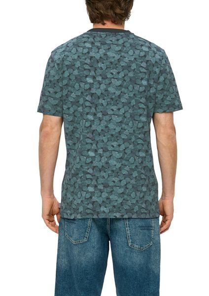 s.Oliver Red Label T-Shirt mit All-over-Print  - blau (59A1)