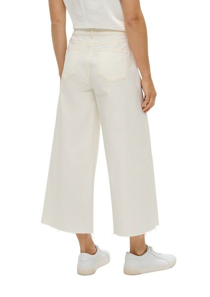 s.Oliver Red Label Regular fit : jean jupe-culotte Suri - blanc (01Z8)
