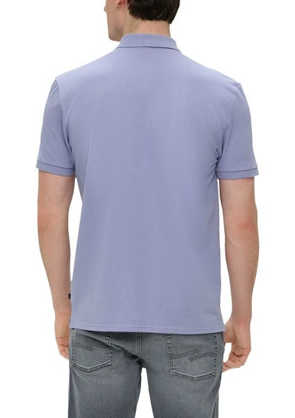 Q/S designed by Polo shirt with knitted collar  - purple (4809)