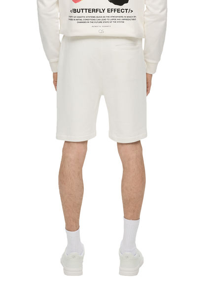 Q/S designed by Regular: Sweat-Shorts mit Tunnelzug - weiß/beige (0120)