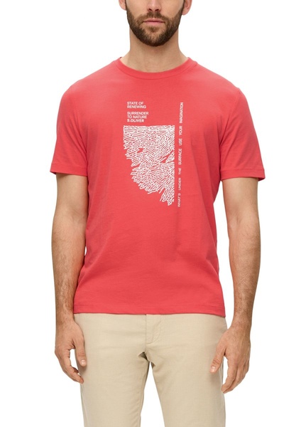s.Oliver Red Label T-Shirt mit Grafik-Print  - rot (25D1)