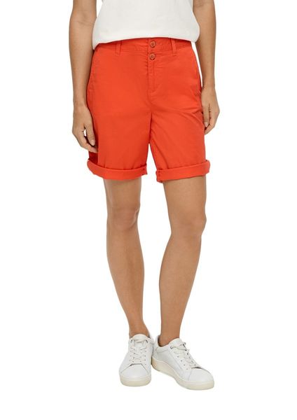 s.Oliver Red Label Regular: Cotton stretch shorts  - orange (2590)