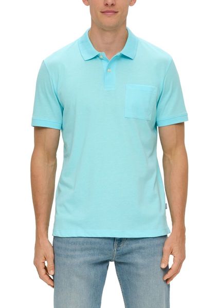 s.Oliver Red Label Polo shirt in a mottled look - blue (60W1)