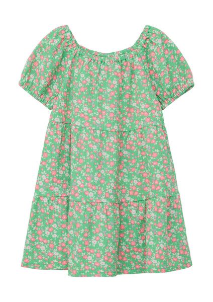 s.Oliver Red Label Crepe dress with puffed sleeves   - green (73A4)