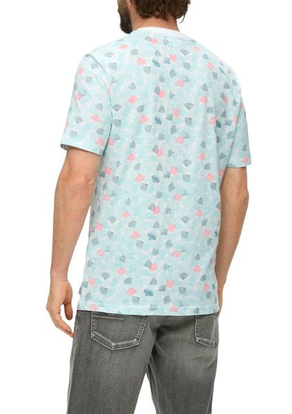s.Oliver Red Label T-shirt with all-over print  - white/green (01A1)