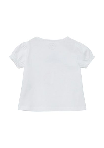 s.Oliver Red Label T-shirt avec appliqué et imprimé pailleté   - blanc (0100)