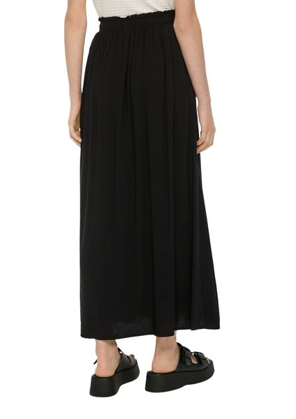 Q/S designed by Jersey midi skirt  - black (9999)