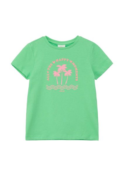 s.Oliver Red Label T-shirt with front print   - green (7303)