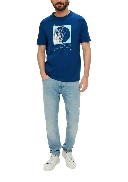 s.Oliver Red Label T-shirt avec illustration - bleu (56D1)