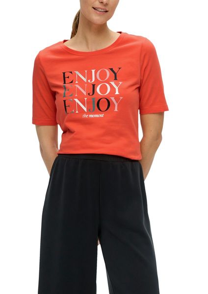 s.Oliver Red Label T-shirt en coton stretch - orange (25D0)