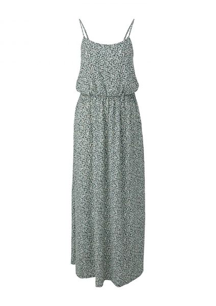 Q/S designed by Maxi dress with ruffles - gray/blue (98A3)