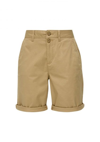 s.Oliver Red Label Regular: Cotton stretch shorts  - beige (8238)