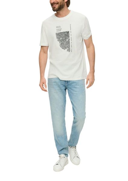 s.Oliver Red Label T-shirt with graphic print  - white (01D1)