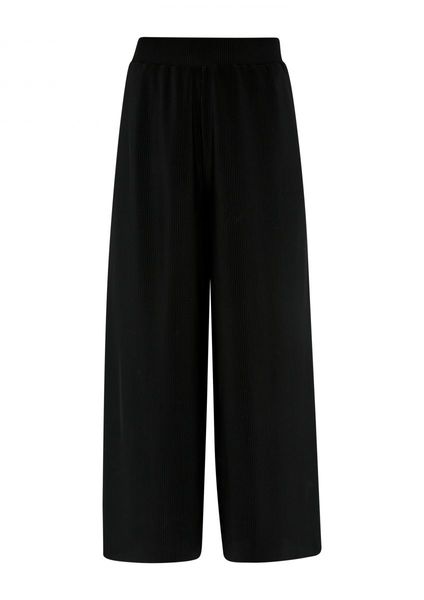 s.Oliver Red Label Regular: Pleated jersey culottes  - black (9999)