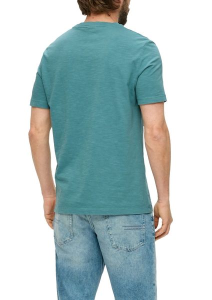 s.Oliver Red Label T-Shirt en jersey avec label imprimée  - bleu (65D1)
