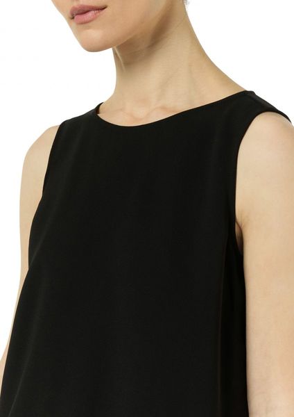 comma Blouse top with pleats - black (9999)