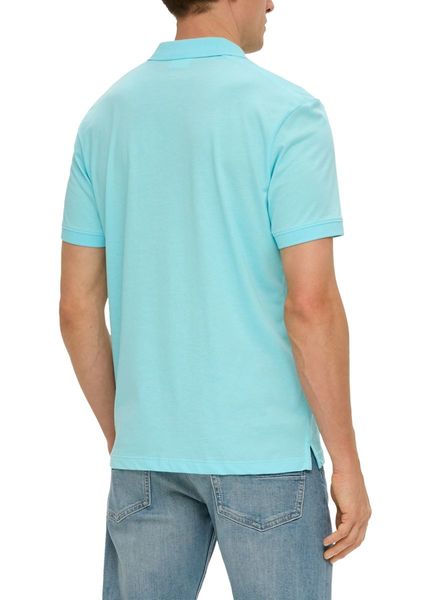 s.Oliver Red Label Poloshirt in melierter Optik - blau (60W1)