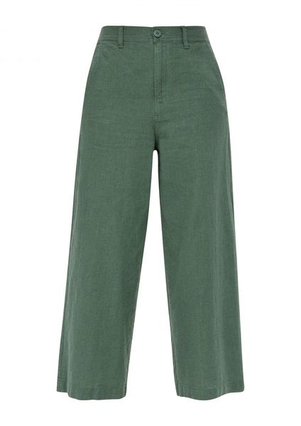 Q/S designed by Linen blend culottes - green (7816)