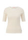 Q/S designed by Striped T-shirt - white/yellow (21G2)
