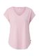 Q/S designed by Locker geschnittenes T-Shirt aus Lyocellmix - pink (4103)