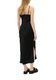 Q/S designed by Flowing satin dress with spaghetti straps  - black (9999)