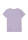s.Oliver Red Label Cotton T-shirt with front print - purple (4704)