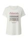 s.Oliver Red Label T-shirt with sequins  - white (02D1)