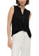 Q/S designed by Sleeveless crepe blouse - black (9999)