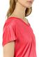 comma Fließendes Viskose-T-Shirt in Seidenoptik - pink (4294)