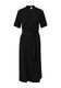 Q/S designed by Midi dress with button placket - black (9999)