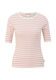 Q/S designed by T-shirt à rayures - blanc/rose (23G2)