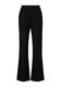 Q/S designed by Semi-sheer trousers with a textured pattern   - black (9999)