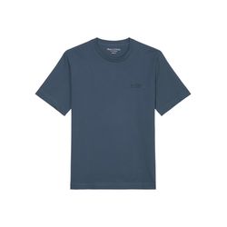 Marc O'Polo Regular T-shirt with artistic back print - blue (849)