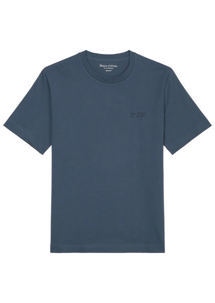 Marc O'Polo T-shirt regular avec un imprimé artistique dans le dos - bleu (849)