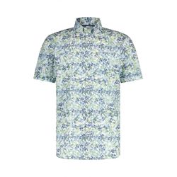 State of Art Regular fit: short sleeve shirt - white/green/blue (1134)