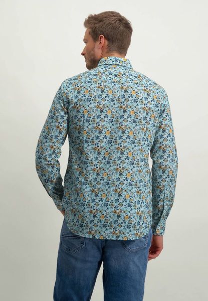 State of Art Regular fit cotton shirt - blue (5411)