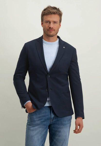 State of Art Knitted polyester blazer - blue (5900)