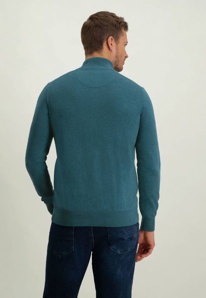 State of Art Basic cardigan with zip - blue (5500)