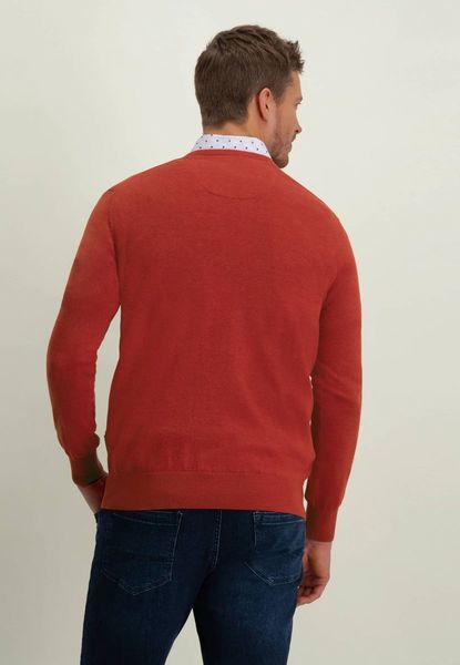State of Art Basic jumper with V-neck - red (4400)