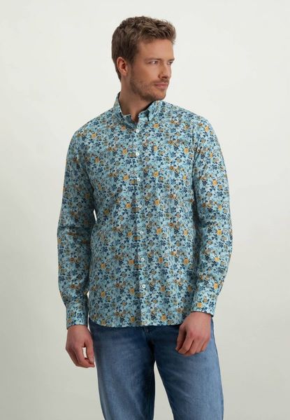 State of Art Regular fit cotton shirt - blue (5411)