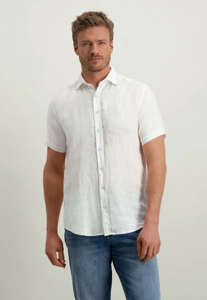 State of Art Short-sleeved linen shirt - white (1100)