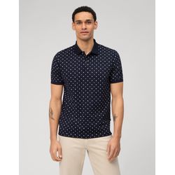 Olymp Casual knit polo - white/blue (18)
