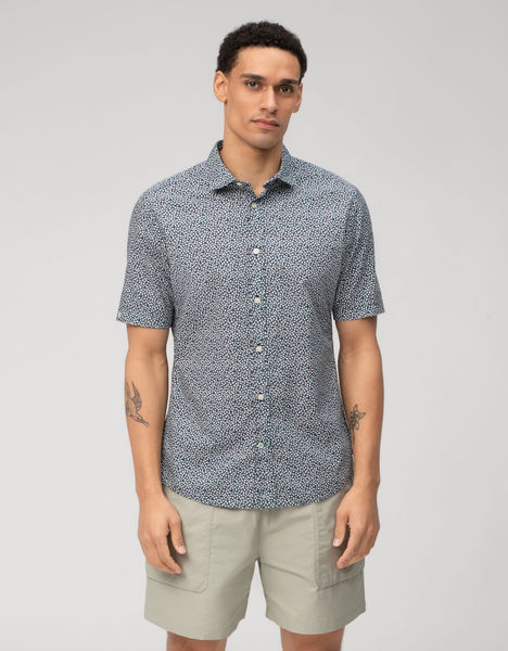 Olymp Regular fit: short sleeve shirt - blue (18)