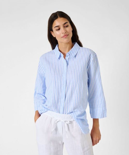 Brax Shirt blouse in a fine striped look - blue (27)